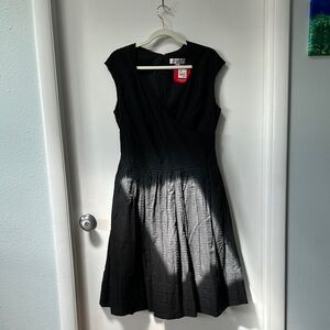 Isaac Mizrahi for Target black Swiss dot Sleeveless Dress with Pockets!